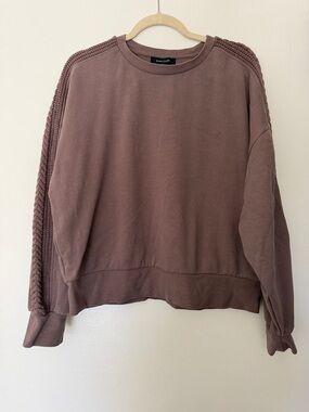 Sanctuary Women’s Mixed Media Cotton Sweatshirt